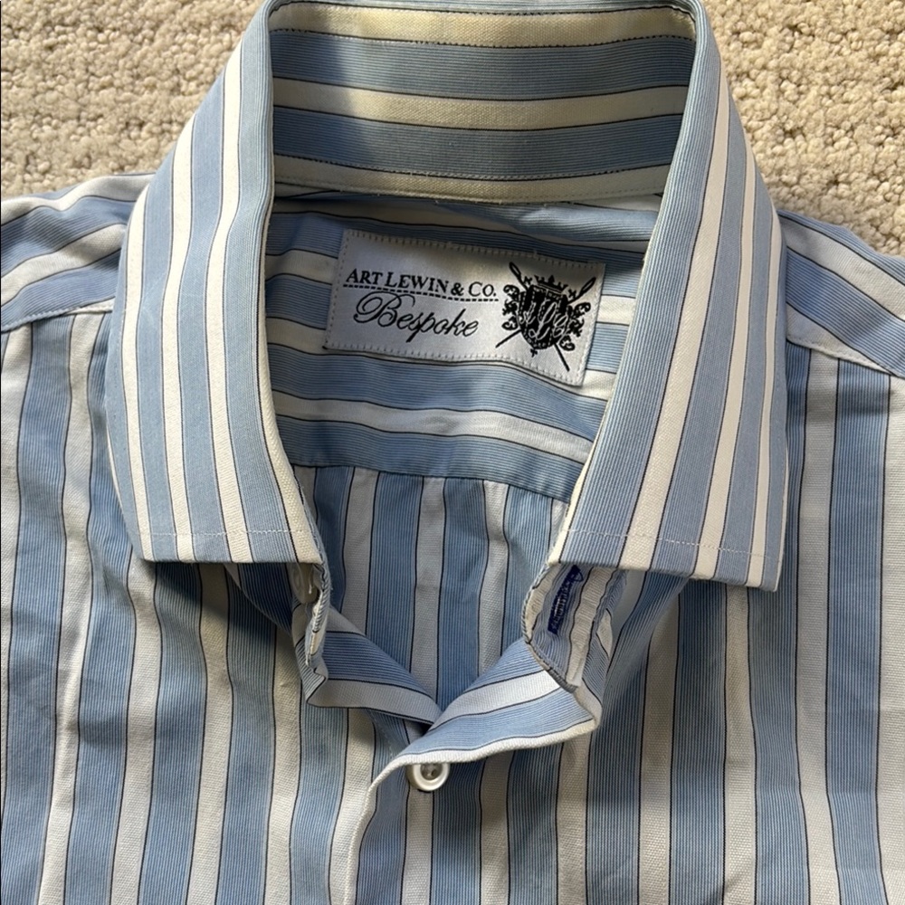 Blue Striped Men's Shirt